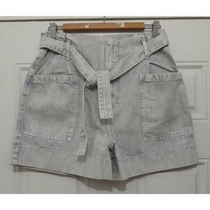 Pilcro anthropologie womens size 27 hi waist paperbag boyfriend denim shorts